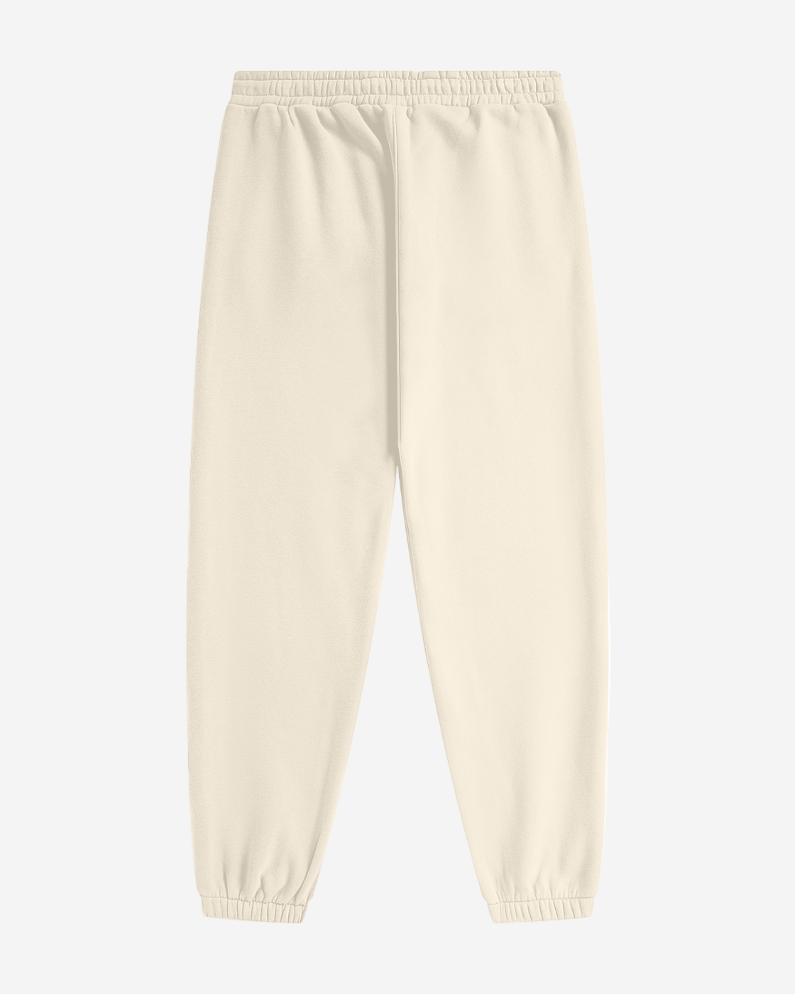 Beige sweatpants on a white background