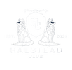 Logo of Halstead Club with wolves on either side of a shield featuring 'HC'.