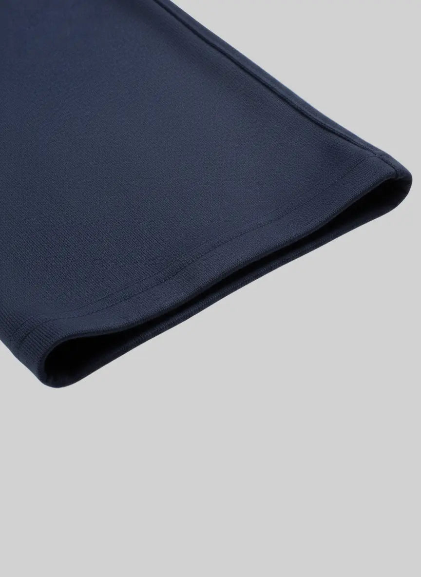 Navy blue fabric on a white background